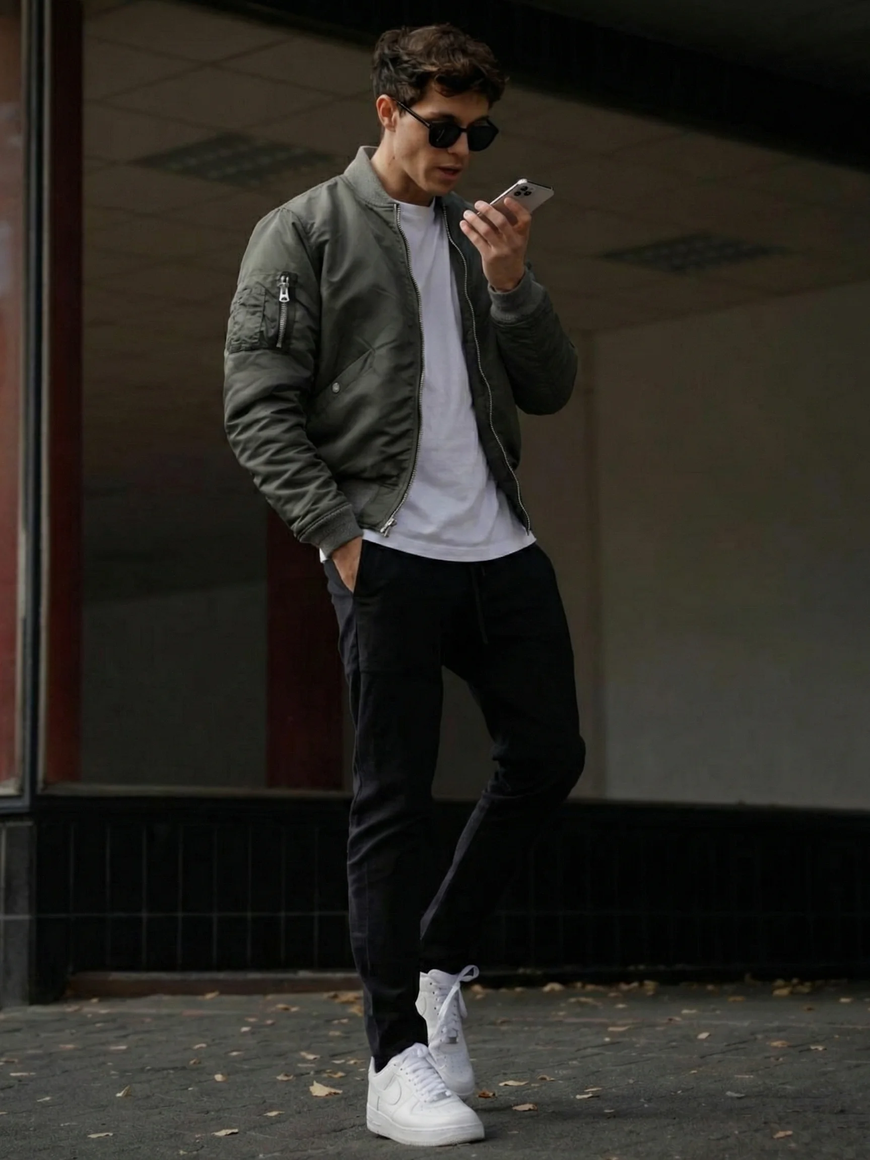 Быстрые заметки на ходу — парень диктует голосовую заметку в телефон